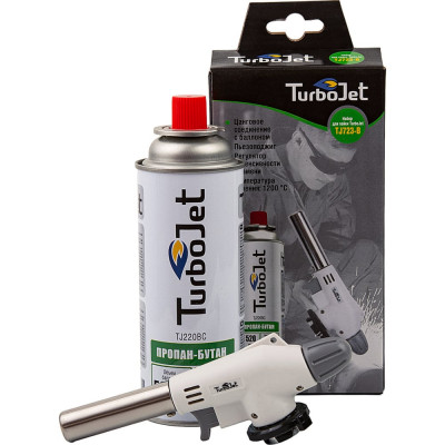 Turbojet Набор- горелка с пьезоподжигом TJ74 + газовый баллон TJ220 TJ723-B