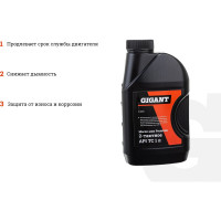 Gigant Масло мин Premium 2-х тактное 1 л  API TC 1л G0675