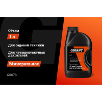 Gigant Масло моторное 4Т мин Premium SAE 30 API SG/CD 1л G0673