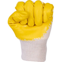 Перчатки FORT с нитриловым покрытием Лайт, желтые 00-10004600