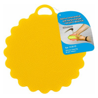 Силиконовая щетка для мытья посуды, овощей и фруктов МУЛЬТИДОМ Волна D12,5 см VL58-10