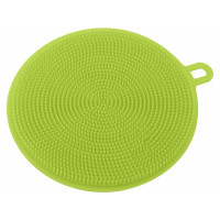 Силиконовая щетка для мытья посуды, овощей и фруктов МУЛЬТИДОМ Круг D10,5 см VL58-9