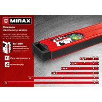 Магнитный строительный уровень MIRAX 800 мм 34611-080