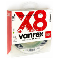 Плетеная леска LUCKY JOHN Vanrex х8 BRAID Fluo Green 125/014 LJ4118-014