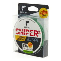 Плетеная леска SALMO Sniper BP ALL R BRAID х4 Grass Green 120/017 4931-017