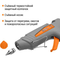 Клеевой пистолет TDM ELECTRIC КП-40 11,3 мм, с подставкой, шнур 1,3 м, 40 Вт, Т=220 С "Алмаз" SQ1024-0101