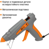 Клеевой пистолет TDM ELECTRIC КП-40 11,3 мм, с подставкой, шнур 1,3 м, 40 Вт, Т=220 С "Алмаз" SQ1024-0101
