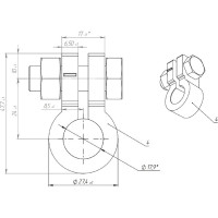 Свинцовые клеммы АКБ ДАЛИ-авто DA-02528