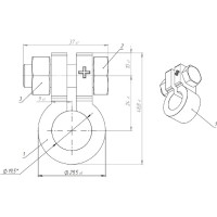 Свинцовые клеммы АКБ ДАЛИ-авто DA-02528