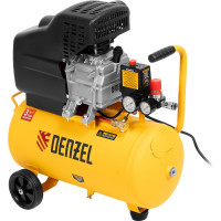 Воздушный компрессор с прямым приводом DENZEL DC1500/24, 1,5 кВт, 24 литра, 220 л/мин/ 58160