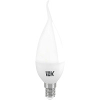 Лампа IEK LED CB35, свеча на ветру, 7вт, 230В, 4000К, E14 LLE-CB35-7-230-40-E14