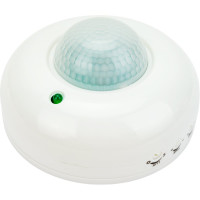 Датчик движения IN HOME инфракрасный ДД 020B 800Вт 360 гр.6м IP33 белый 4690612033860