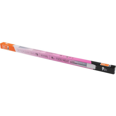 Светодиодная лампа Jazzway PLED T8-600 Food Meat 9Вт G13 230В/50Гц Cl/PL для подсветки мясных продуктов 5006461