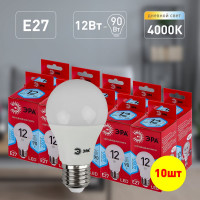 Лампа светодиодная ЭРА LED A6012W840E27 R диод Б0049636 (груша, 12Вт, нейтр, E27)