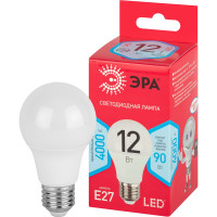 Лампа светодиодная ЭРА LED A6012W840E27 R диод Б0049636 (груша, 12Вт, нейтр, E27)