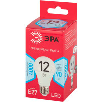 Лампа светодиодная ЭРА LED A6012W840E27 R диод Б0049636 (груша, 12Вт, нейтр, E27)