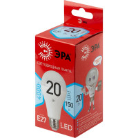 Светодиодная лампа ЭРА LED A65-20W-840-E27 R диод, груша, 20Вт, нейтральный свет, E27 Б0049637