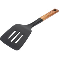 Лопатка Mallony FORESTA с отверстиями из нейлона, с пластиковой ручкой, дизайн под дерево, 33,5x9,8 см 006459