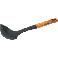 Половник Mallony FORESTA из нейлона, с пластмассовой ручкой, дизайн под дерево, 32х9,5 см 006461