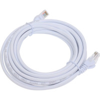 Патч-корд LANMASTER RJ45 - RJ45, 4 пары, UTP, категория 5е, 5 м, белый LAN-PC45/U5E-5.0-WH
