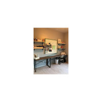 Стол на металлокаркасе BRABIX LOFT CD-002 морёный дуб 641212