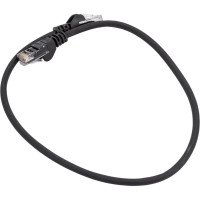 Патч-корд LANMASTER RJ45 - RJ45, 4 пары, UTP, категория 5е, 0.5 м, черный, LSZH, LAN-PC45/U5E-0.5-BK