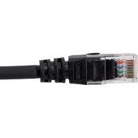 Патч-корд LANMASTER RJ45 - RJ45, 4 пары, UTP, категория 5е, 0.5 м, черный, LSZH, LAN-PC45/U5E-0.5-BK