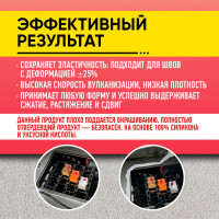 Силиконовый герметик ABRO 1200, прозрачный, 85г SS-1200-CLR-3-RW