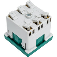 Розетка с заземлением Simon, 2P+E, модуль К45, безвинтовой зажим, 16А, 250В, зелёный K11-27