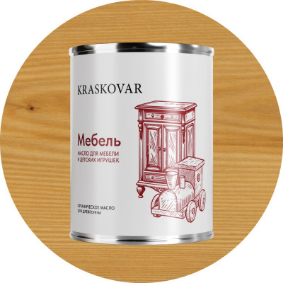 Масло экологичное Kraskovar «Мебель» Бесцветный 0,75л 1366