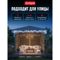 Электрогирлянда-конструктор VEGAS Нить, 48 холодных LED ламп, прозрачный провод, 55001