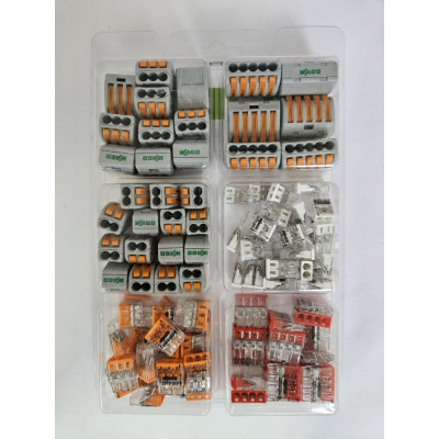 КлеммаНабор №3 WAGO (222-412, 222-413, 222-415, 2273-242, 2273-243, 2273-244) 106 шт. 42556 WAGO.Набор №3