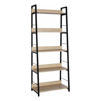 Стеллаж на металлокаркасе BRABIX LOFT SH-003 600х350х1500 мм, 5 полок, цвет дуб натуральный 641236
