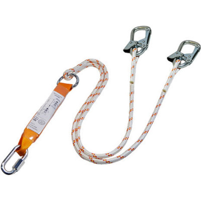 Двойной строп из каната с амортизатором ПРОГРЕСС СЕФЕТИ Строп аВд+Кс