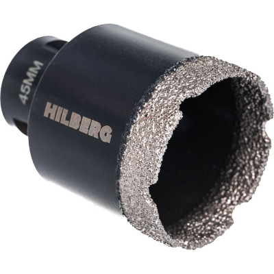 Коронка алмазная по керамике и керамограниту Super Hard (45 мм; M14) Hilberg HH645