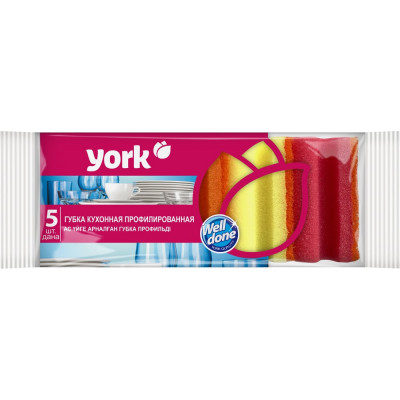 Профилированные губки YORK 5 шт. 031020