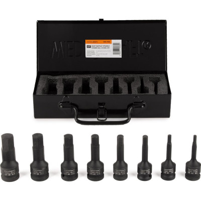 Набор ударных головок 6-гранных (8 шт; 1/2") WIEDERKRAFT WDK-705H