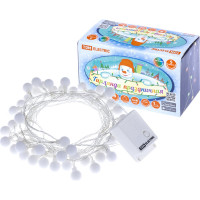 Светодиодная гирлянда TDM ELECTRIC Шарики, 50 LED, 5м, 8 режимов, многоцветная, 250 В SQ0361-0046