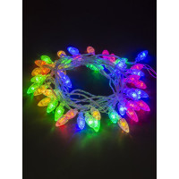 Светодиодная гирлянда TDM ELECTRIC Шишки, 50 LED, 5м, 8 режимов, многоцветная, 250 В SQ0361-0050