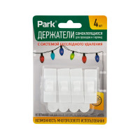 Самоклеящиеся держатели для проводов Park 4 шт. 008077