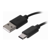 Кабель SONNEN USB2.0-Type-C 1м медь для передачи данных и зарядки черный 513117