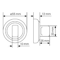 Сантехническая завертка MORELLI MH-WC-CLASSIC PG цвет-золото 9011408