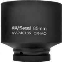 Головка ударная шестигранная удлиненная (85 мм; 1DR) AV Steel AV-740185