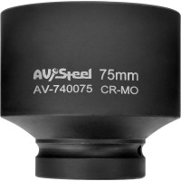 Головка ударная шестигранная (75 мм; 1DR) AV Steel AV-740075