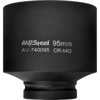 Головка ударная шестигранная (95 мм; 1DR) AV Steel AV-740095