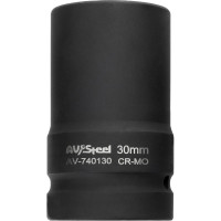 Головка ударная шестигранная удлиненная (30 мм; 1DR) AV Steel AV-740130
