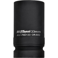 Головка ударная шестигранная удлиненная (33 мм; 1DR) AV Steel AV-740133