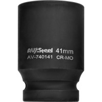 Головка ударная шестигранная удлиненная (41 мм; 1DR) AV Steel AV-740141