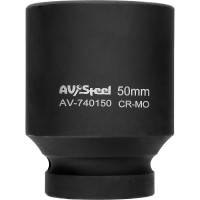 Головка ударная шестигранная удлиненная (50 мм; 1DR) AV Steel AV-740150