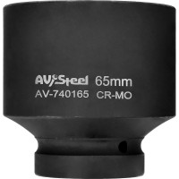 Головка ударная шестигранная удлиненная (65 мм; 1DR) AV Steel AV-740165
